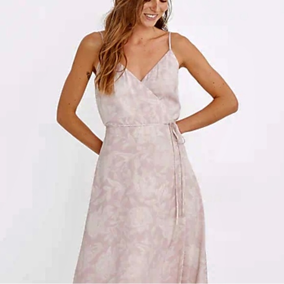 Madewell Crepe Cami Wrap Dress - Picture 5 of 12